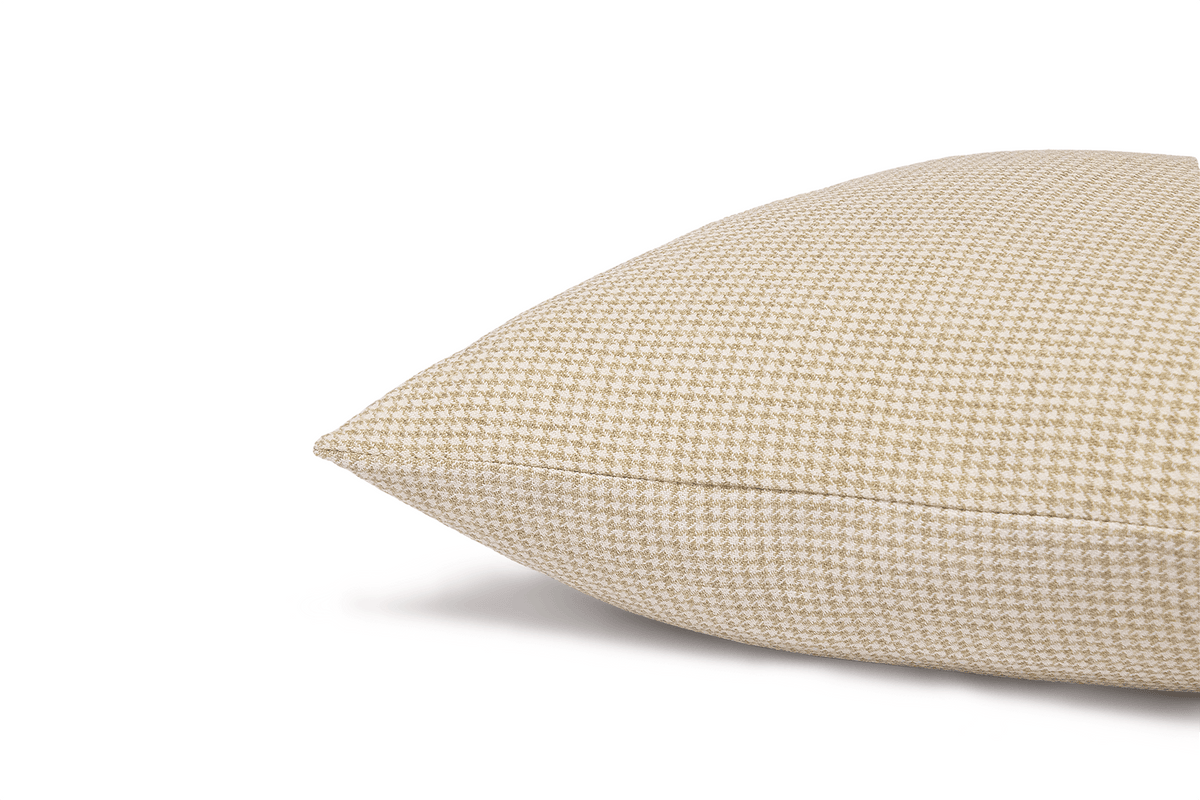 Canadian Down & Feather Oat Houndstooth Cushion Cover