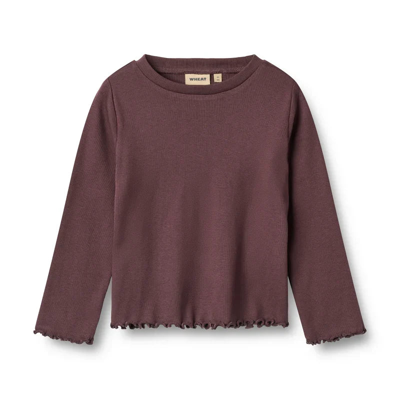 Wheat Else Long Sleeve T-Shirt, Fudge