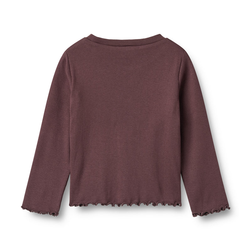 Wheat Else Long Sleeve T-Shirt, Fudge
