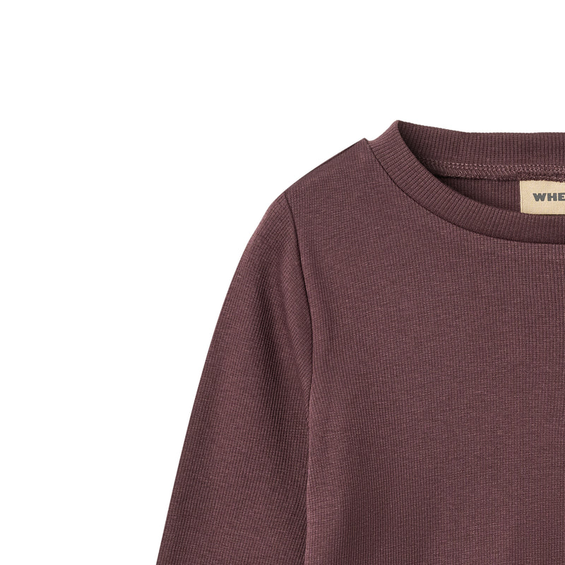 Wheat Else Long Sleeve T-Shirt, Fudge