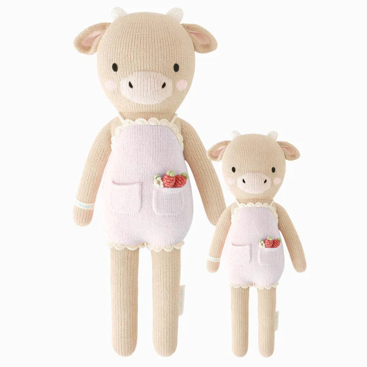 Cuddle + Kind Ava the Cow Hand-Knit Doll, Lavender