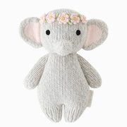Cuddle + Kind Baby Elephant Hand-Knit Doll, Blush Floral