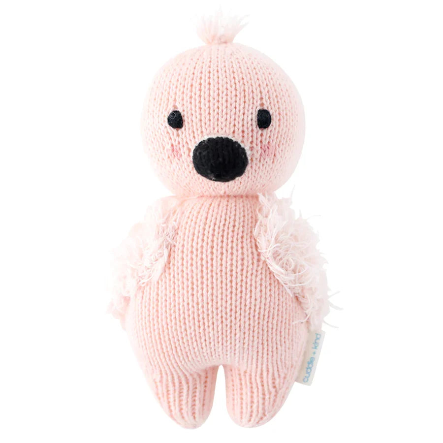 Cuddle + Kind Baby Flamingo Hand-Knit Doll