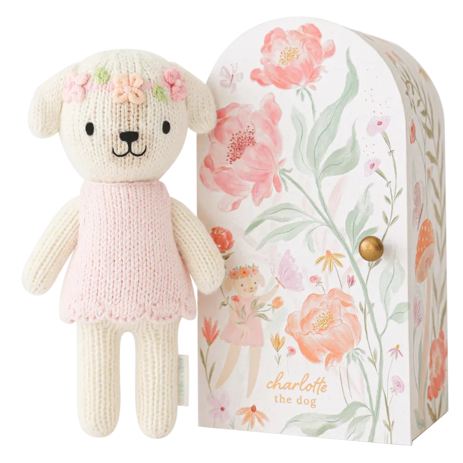 Cuddle + Kind Tiny Charlotte the Dog Hand-Knit Doll