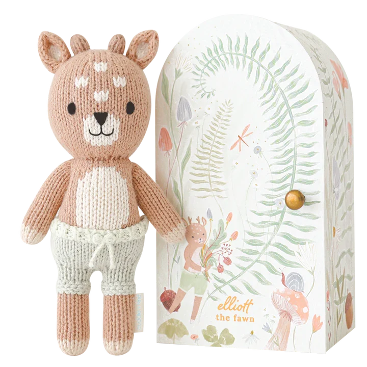 Cuddle + Kind Tiny Elliott the Fawn Hand-Knit Doll