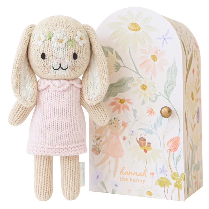 Cuddle + Kind Tiny Hannah the Bunny Hand-Knit Doll