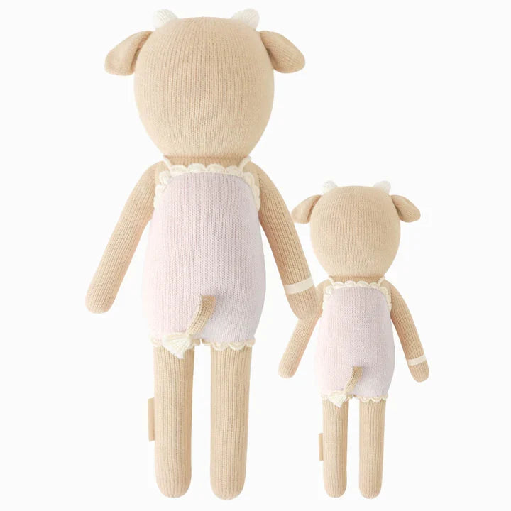 Cuddle + Kind Ava the Cow Hand-Knit Doll, Lavender