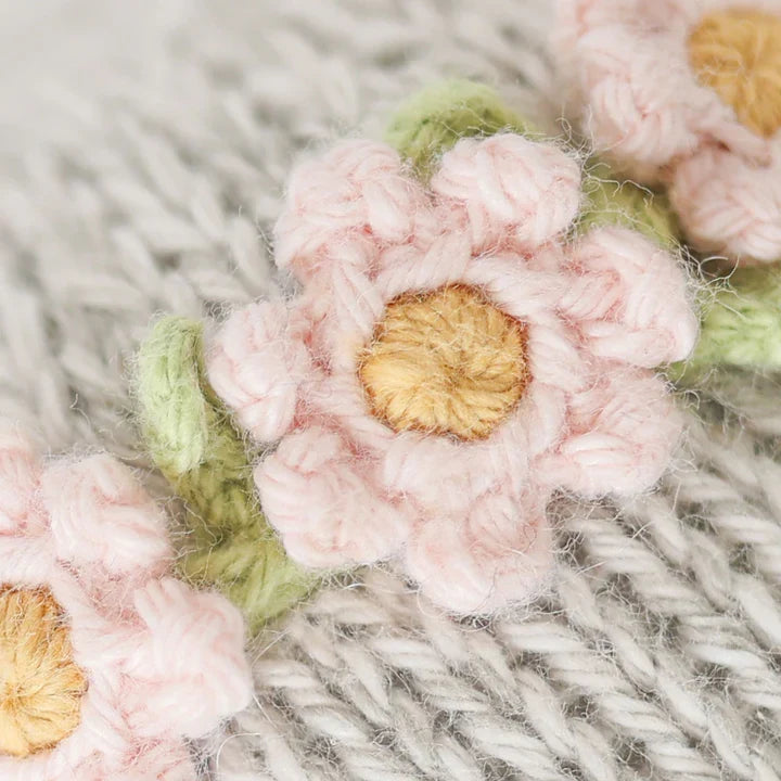 Cuddle + Kind Baby Elephant Hand-Knit Doll, Blush Floral