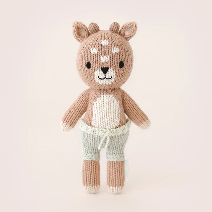 Cuddle + Kind Tiny Elliott the Fawn Hand-Knit Doll
