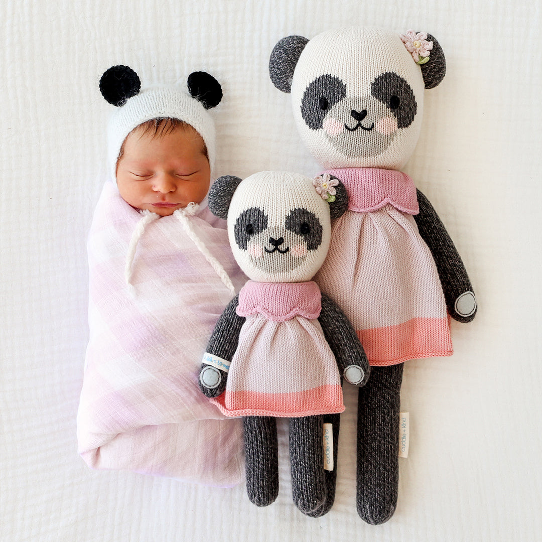 Cuddle + Kind Polly the Panda Hand-Knit Doll