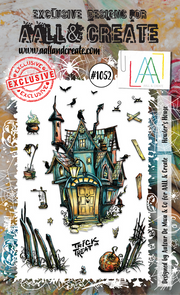 AALL and Create #1052 - A6 Stamp Set - Howler's House
