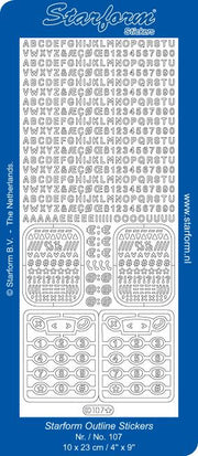 Deco Stickers - Alphabet / Mobile Phone