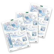 Die Cut Decoupage – Polar Bears (Pack Of 3)