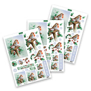 Die Cut Decoupage – Robin On Spade (Pack Of 3)