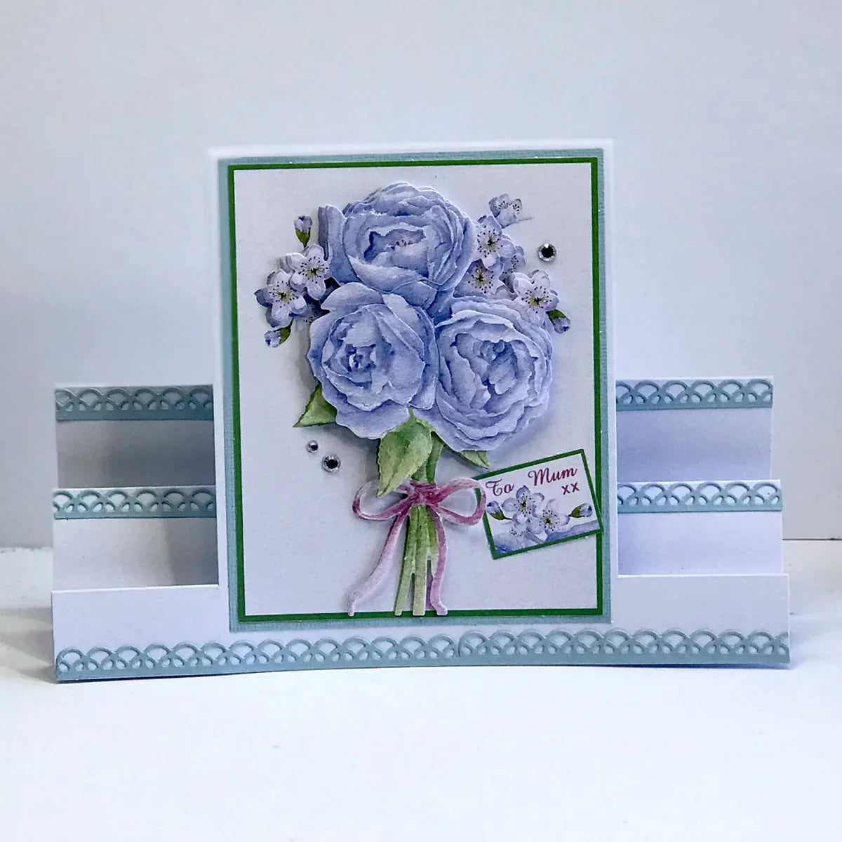 Die Cut Decoupage - Birthday Cake and Flowers (Pack Of 12)
