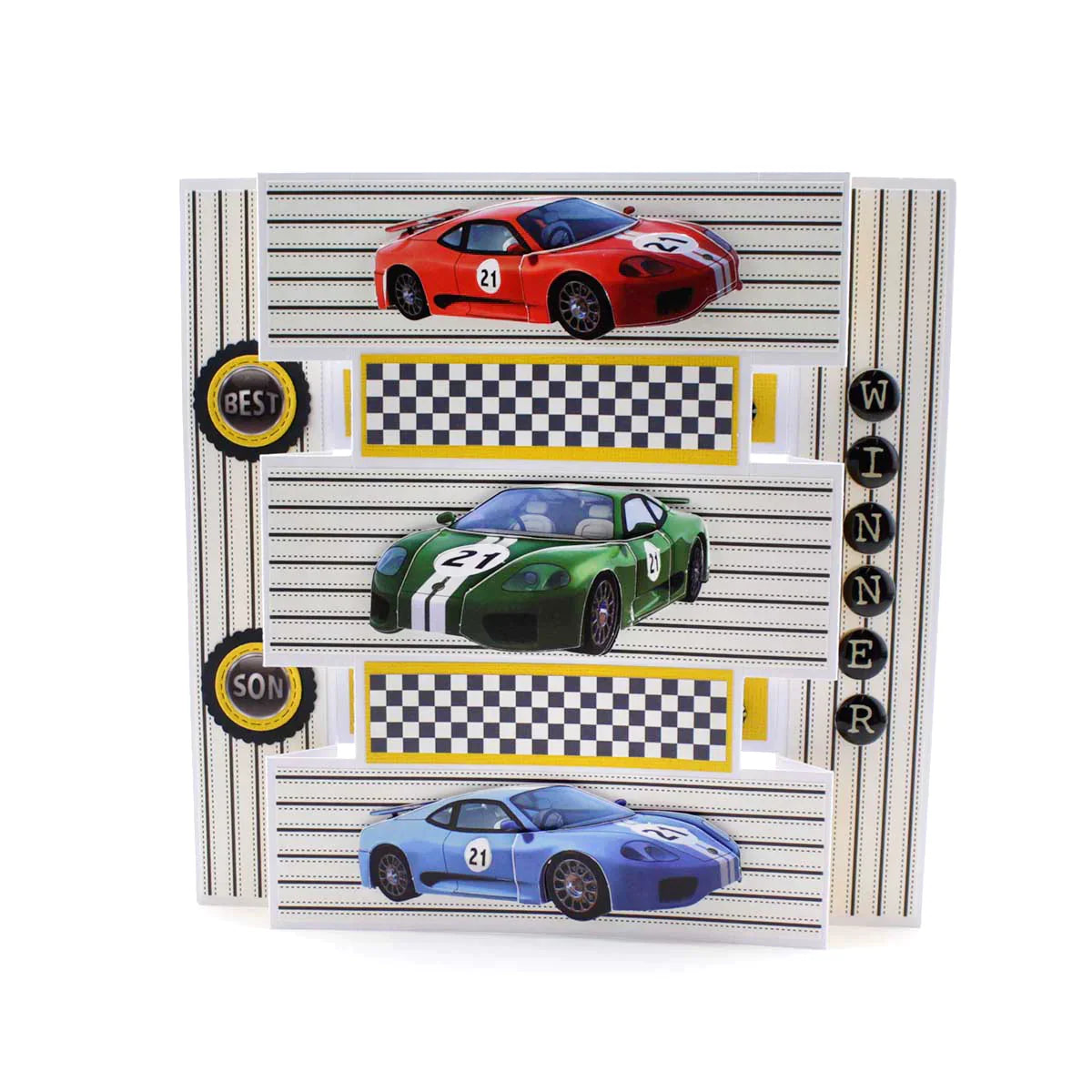 Die Cut Decoupage – Cars and Bikes (Pack Of 12)