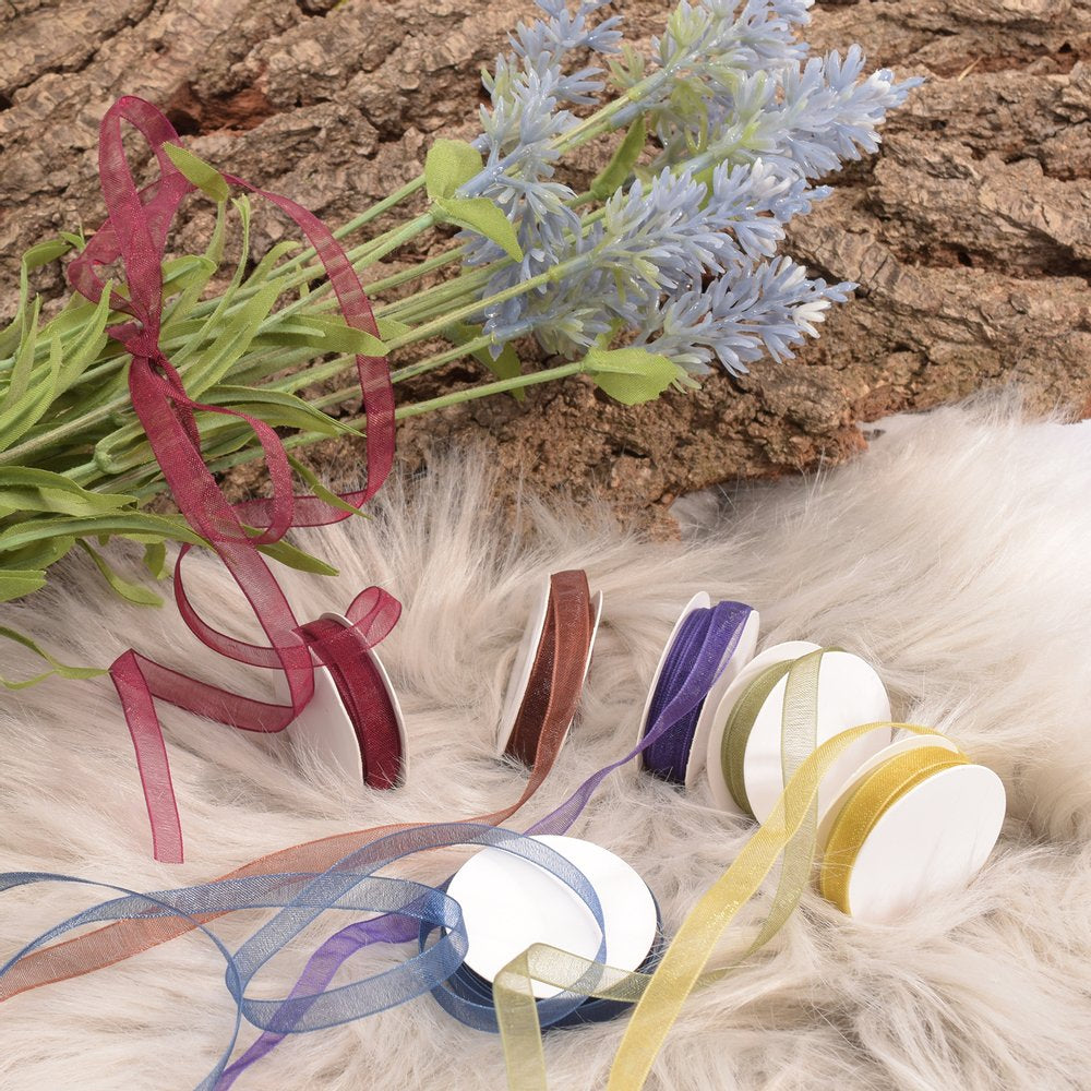 Vaessen Creative Organza Ribbon 6 Colors 6mmx2m Autumn