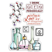 Ciao Bella Clear Stamp Set 4"X6" Chemical Reaction
