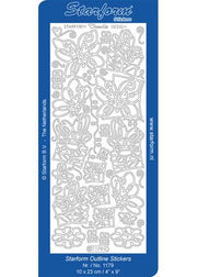 Deco Stickers - Doodle Design Butterflies/Flowers