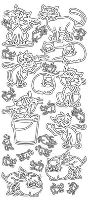 Peel-Off Stickers - Cats