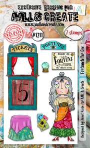 AALL and Create - A6 Stamp Set - Fortuneteller Dee