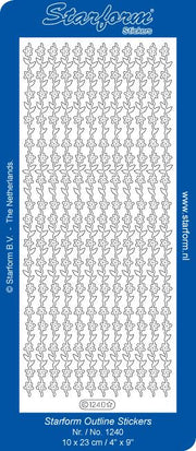 Deco Stickers - Flower and Leaf Border