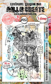 AALL and Create - A6 Stamp Set - Scenic Script