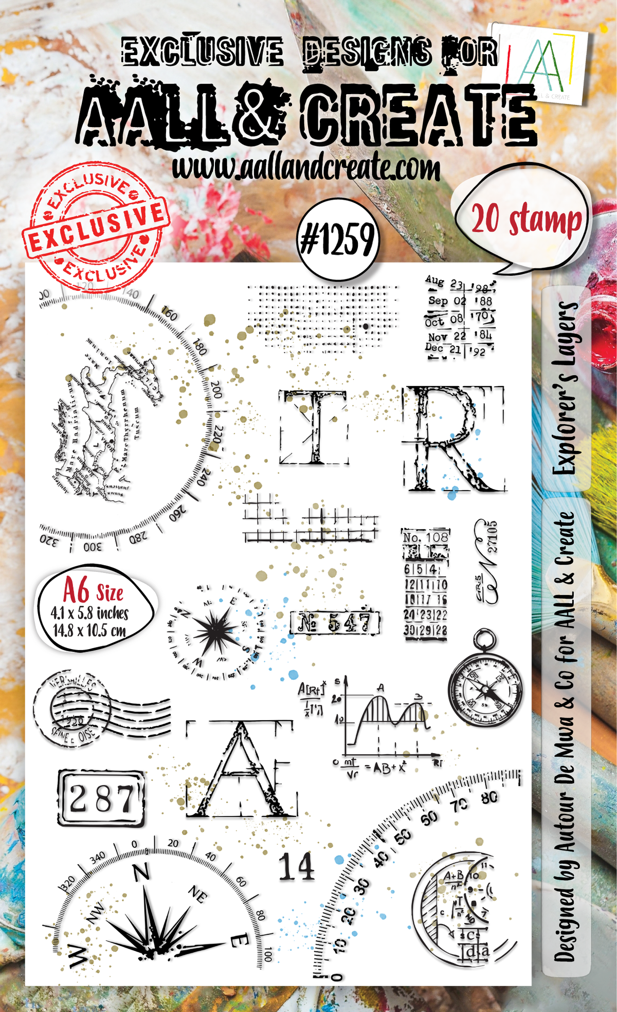 AALL and Create - A6 Stamp Set - Explorer's Layers