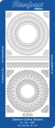 Deco Stickers - Floral Circle Frame