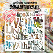 AALL and Create Stencil - 137 - Graphic ABCs