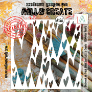 AALL and Create Stencil - 156 - Elongated Hearts