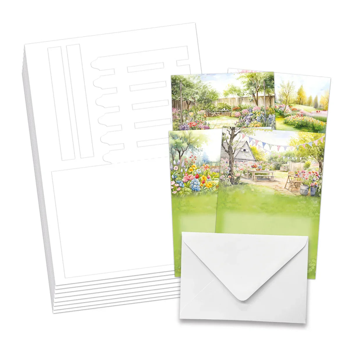 Spring Garden Picket Fence, Card Making Kit