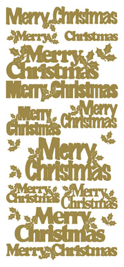 Peel-Off Stickers Merry Christmas var. sizes
