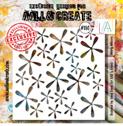 AALL and Create 6"x6" Stencil - #180 - Whirly Whizzers