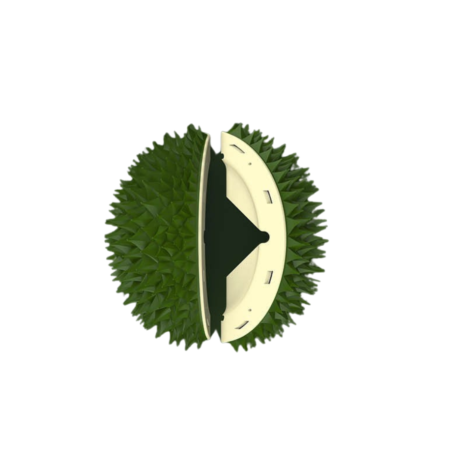 Durian Cat Rubbing Ball (Green color)  – Slow Feeder & Itch Relief Toy