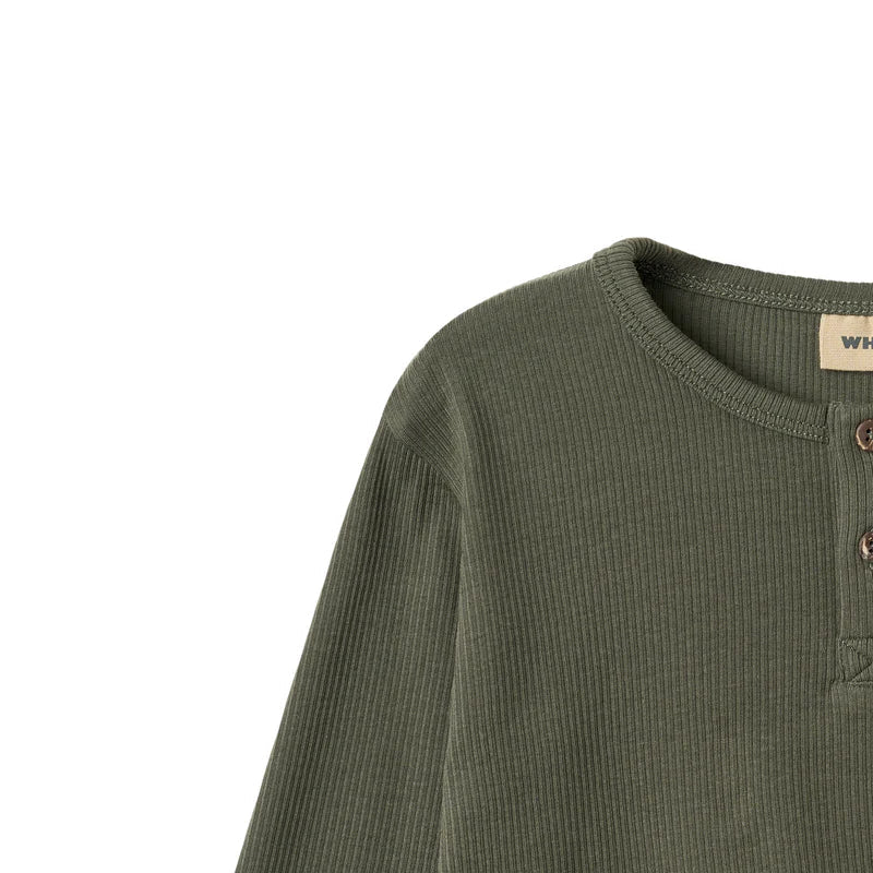 Wheat Morris Long Sleeve T-Shirt, Winter Forest