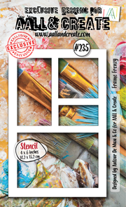 AALL and Create - 6"x4" Stencil - Frame Frenzy