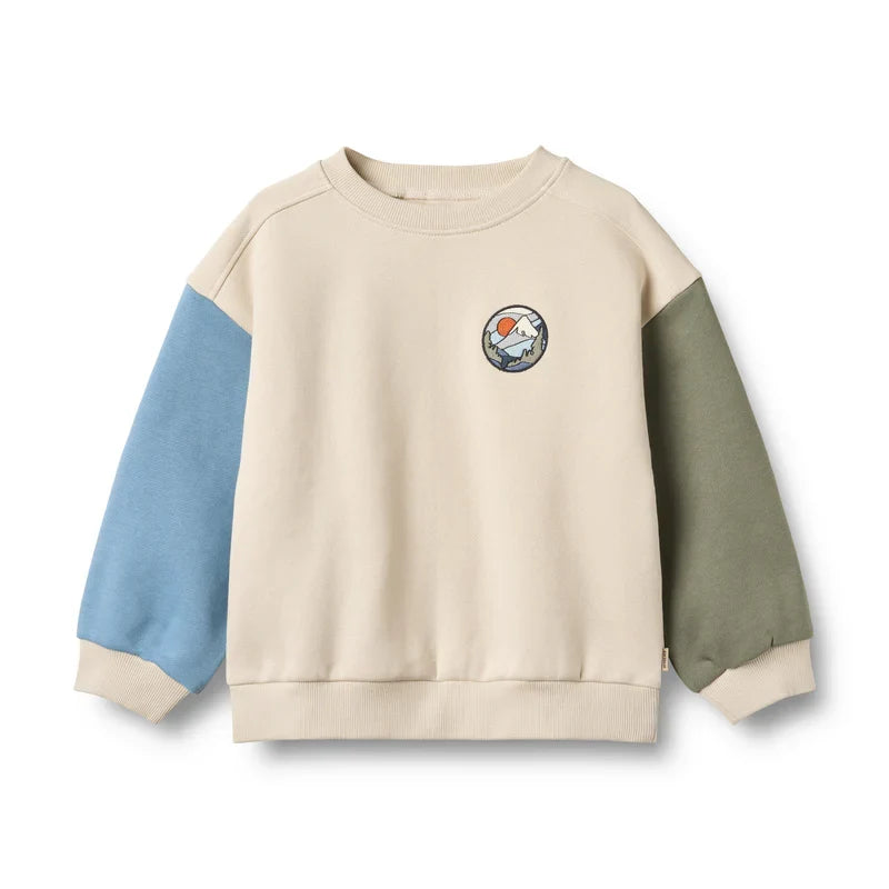 Wheat Elliot Badge Sweatshirt, Off White