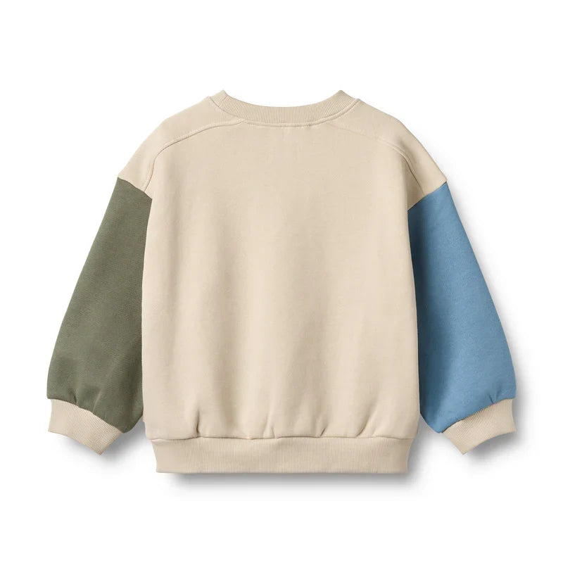 Wheat Elliot Badge Sweatshirt, Off White