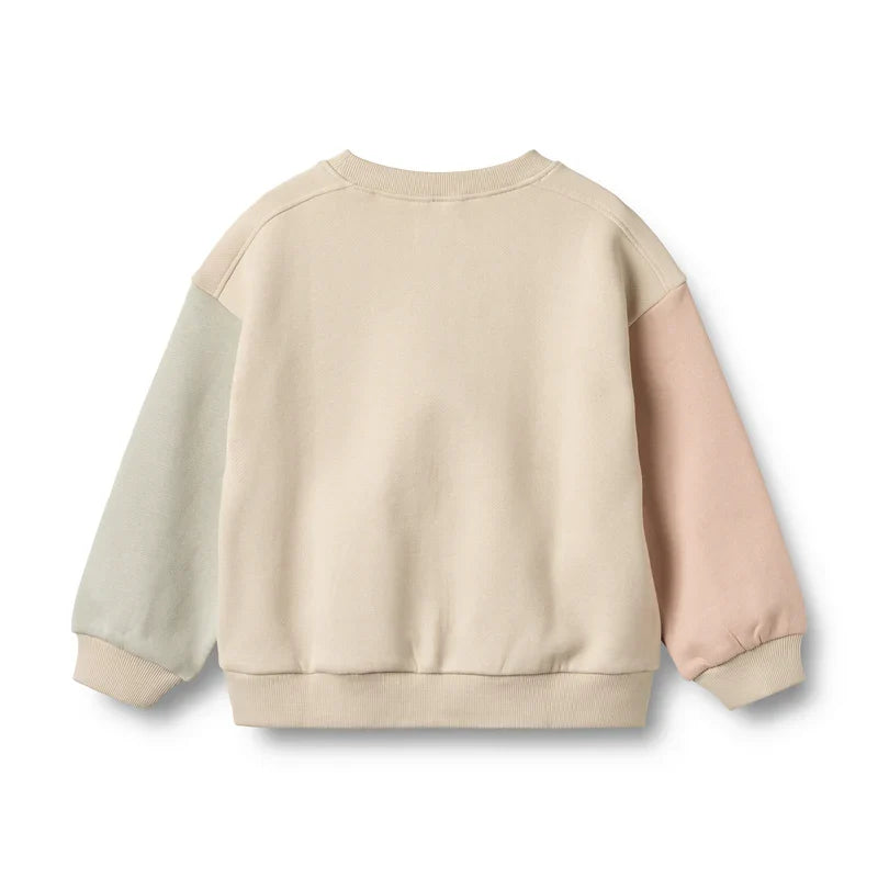 Wheat Elliot Embroidery Sweatshirt, Off White