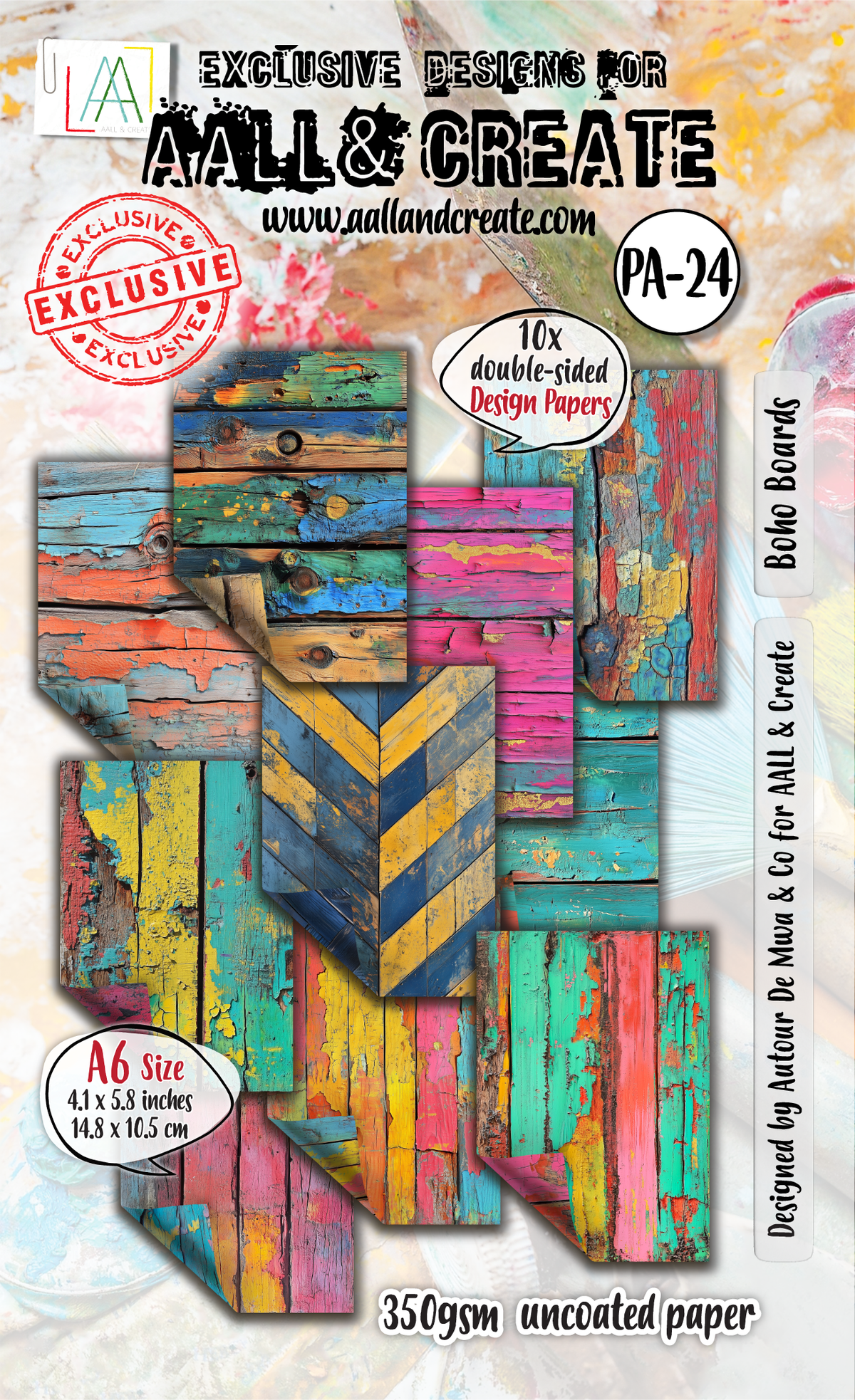 AALL and Create - A6 Design Paper - Boho Boards