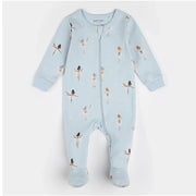 Petit Lem Sugar Plum Fairy Print Sleeper, Ice Blue