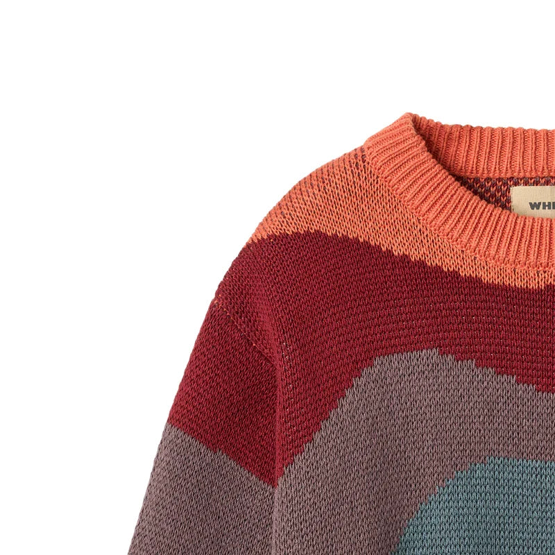 Wheat Knud Jacquard Pullover, Multi