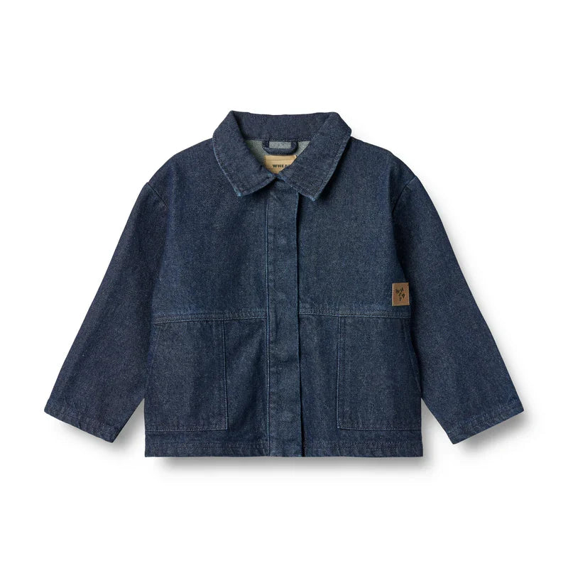Wheat Sola Overshirt, Dark Blue