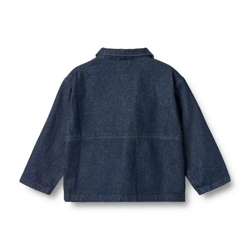 Wheat Sola Overshirt, Dark Blue