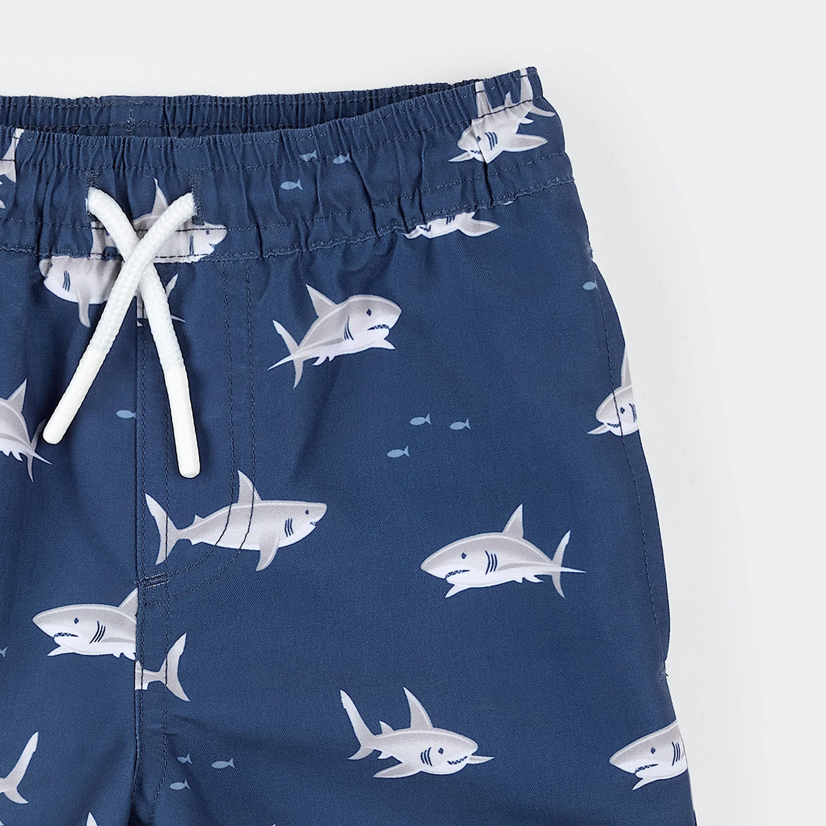 Petit Lem Swim Trunk, Sharks on Deep Blue