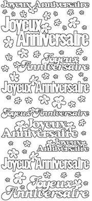 Peel-Off Stickers - Joyeux Anniversaire