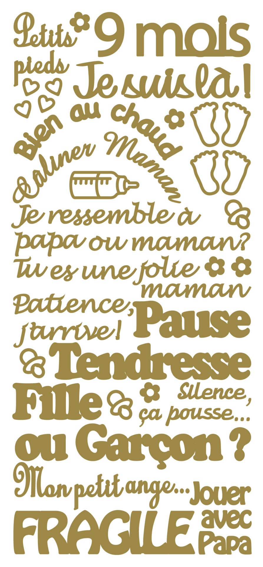 Peel Off Stickers - Je Suis La