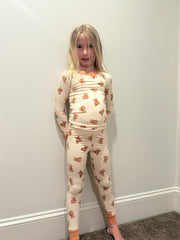 Sunset Snuggles Kids Teddy Bear Long Sleeve Pyjama Top