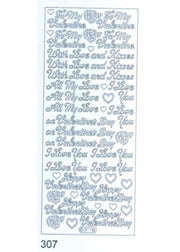 Deco Stickers - All My Love/Happy Valentines
